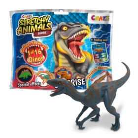 Figurina elastica Dinozaur cu umplutura speciala si piele elastica